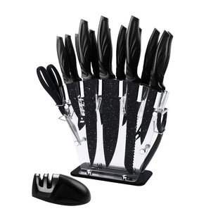 The Ultimate Kitchen Companion: A Full Set Of Kitchen 17 Stainless Steel Knives