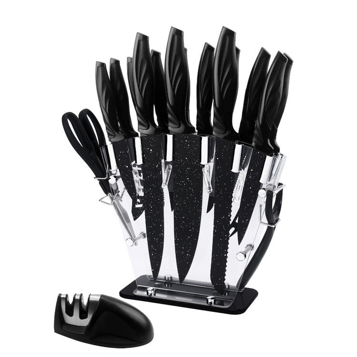 The Ultimate Kitchen Companion: A Full Set Of Kitchen 17 Stainless Steel Knives