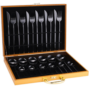 Elevate Your Dining Experience with Our 24pcs Luxury Cutlery Set