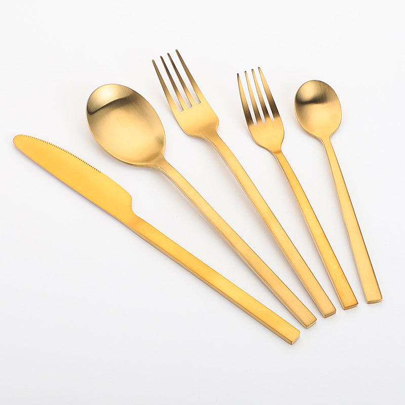 Elevate Your Dining Experience with Our Stainless Steel Matte Cutlery Set