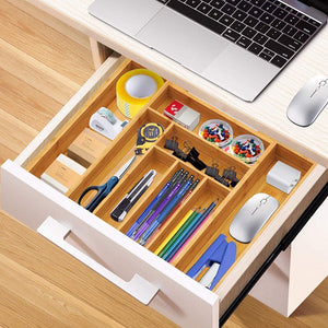Bamboo Expandable Kitchen Drawer Storage Box: Organize Your Kitchen in Style