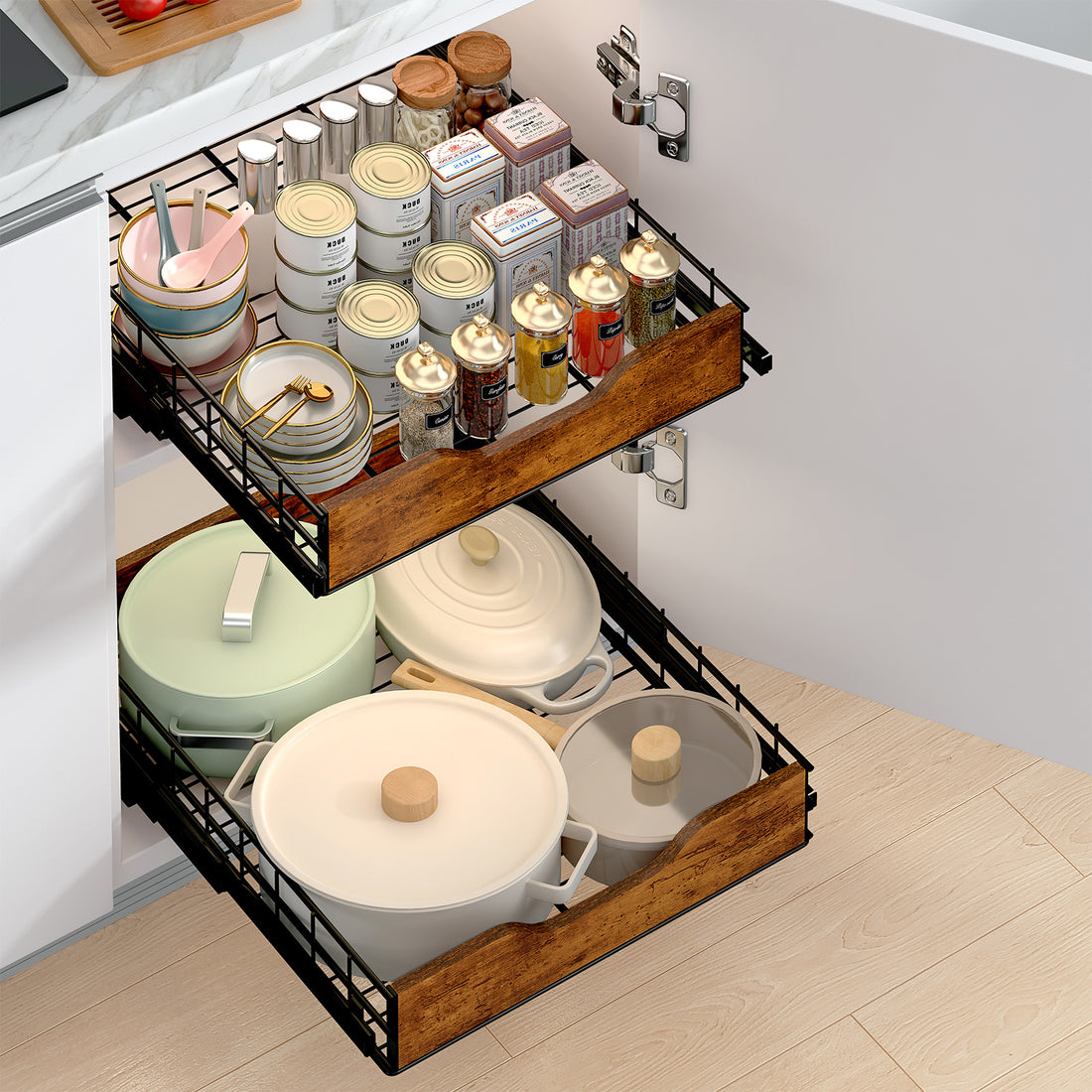 Household Storage Basket Drawer Kitchen Storage Rack