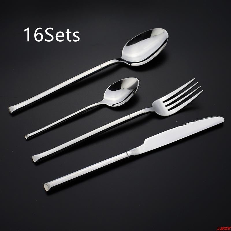 Cutlery Set Square Handle Western Four-piece Set
