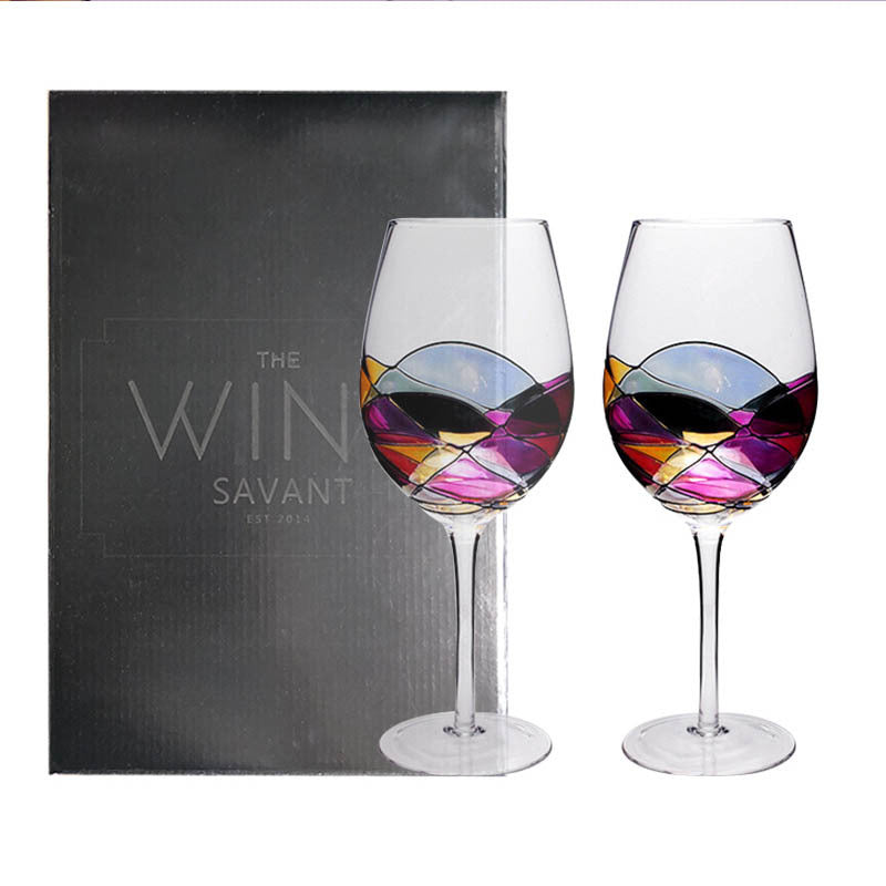 Crystal Color Red Wine Glass