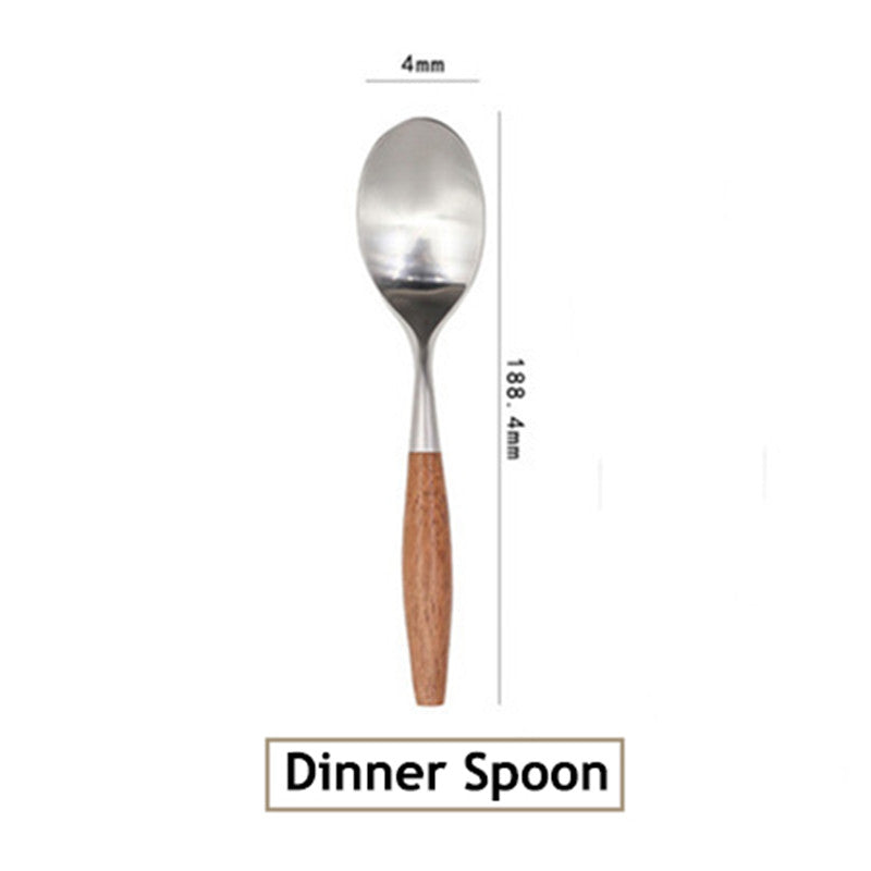 Stainless Steel Cutlery Set With Log Handle