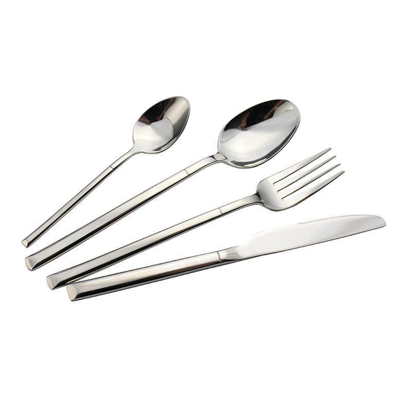 Cutlery Set Square Handle Western Four-piece Set