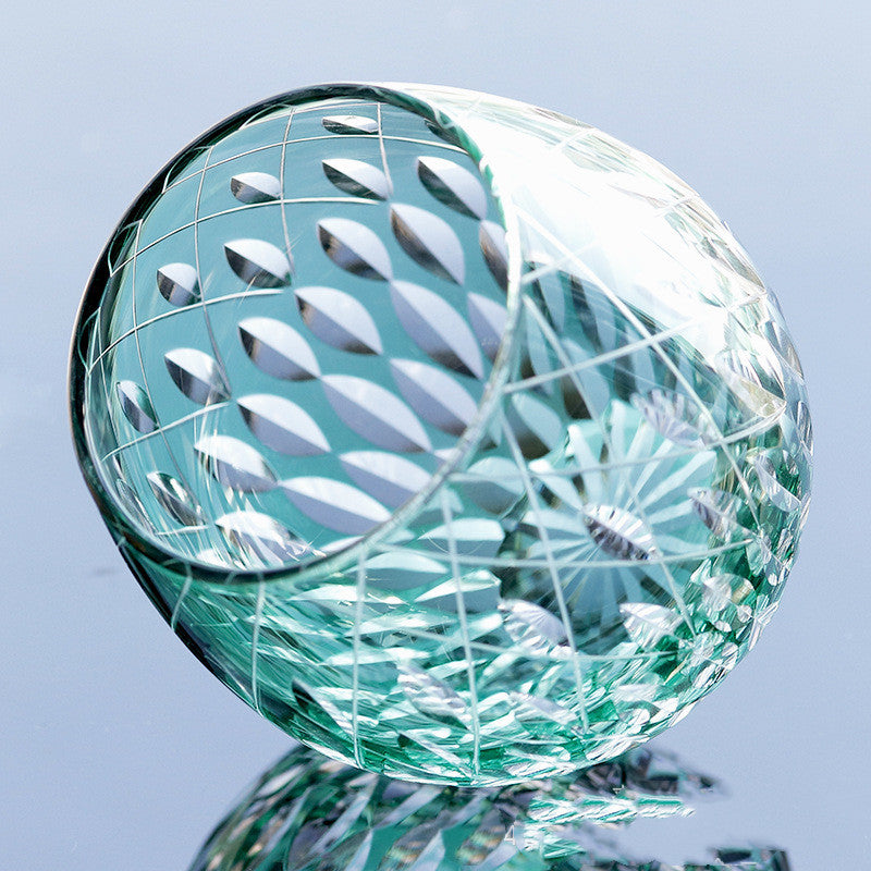 Crystal Whiskey Shot Glass Hand Carved