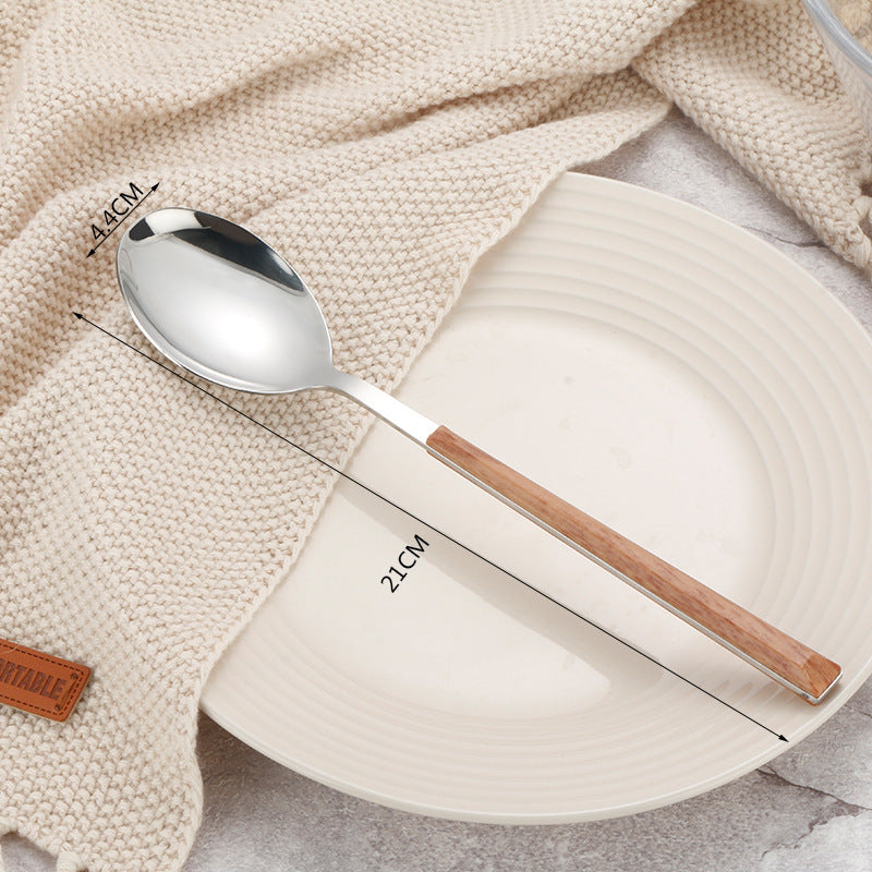Stainless Steel Wooden Handle Cutlery Set