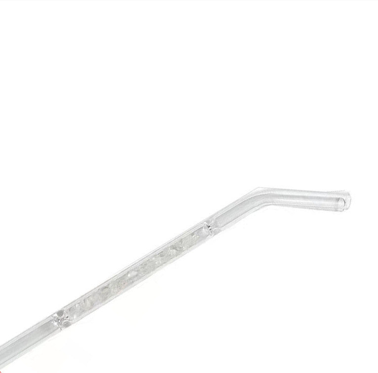 Natural Crystal Gravel Glass Straws