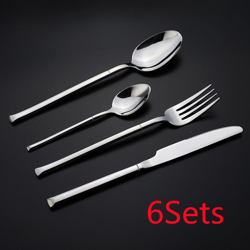 Cutlery Set Square Handle Western Four-piece Set