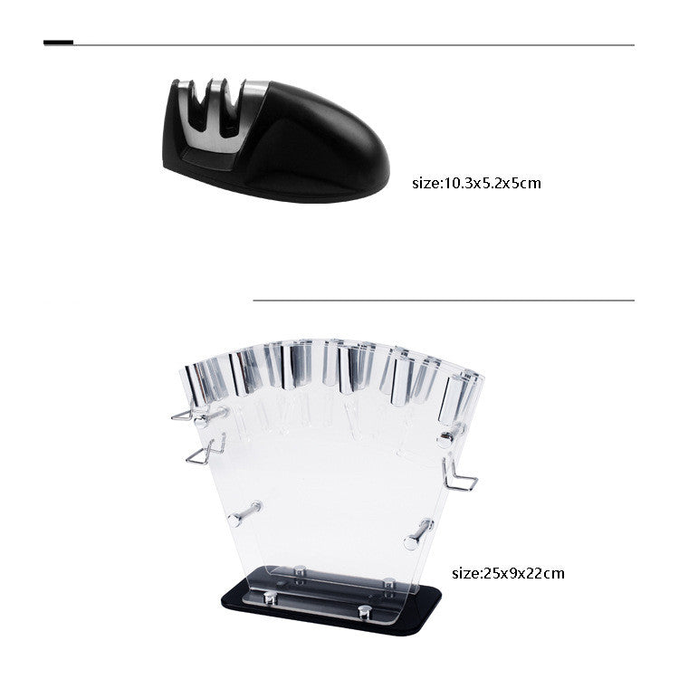 A Full Set Of Kitchen 17 Stainless Steel Knives