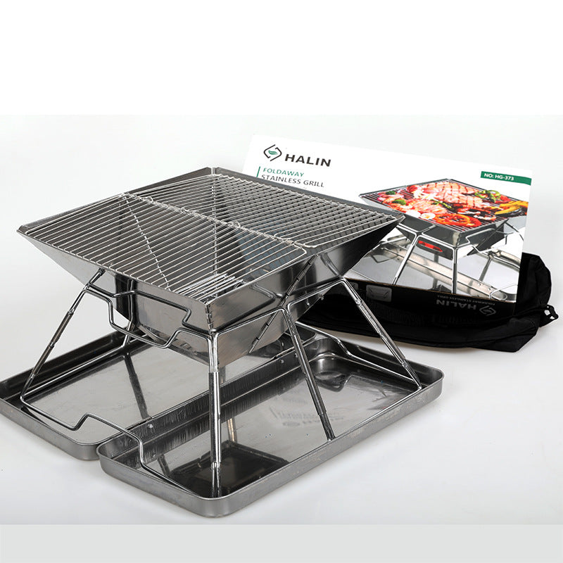 3-4 People Picnic Portable Foldable Barbecue Grill