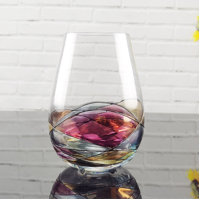 Crystal Color Red Wine Glass