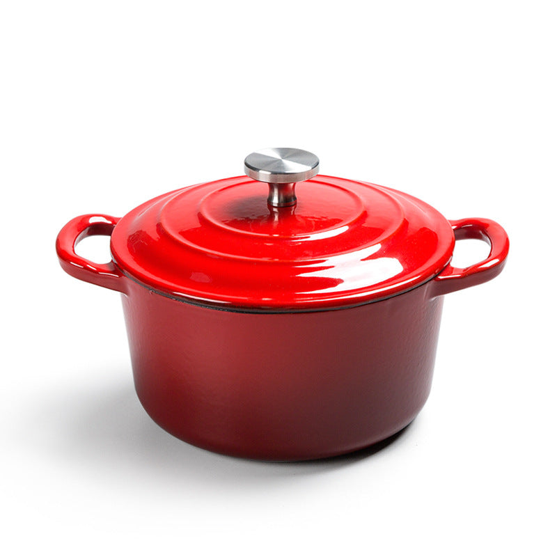Enamel cast iron stew pot universal