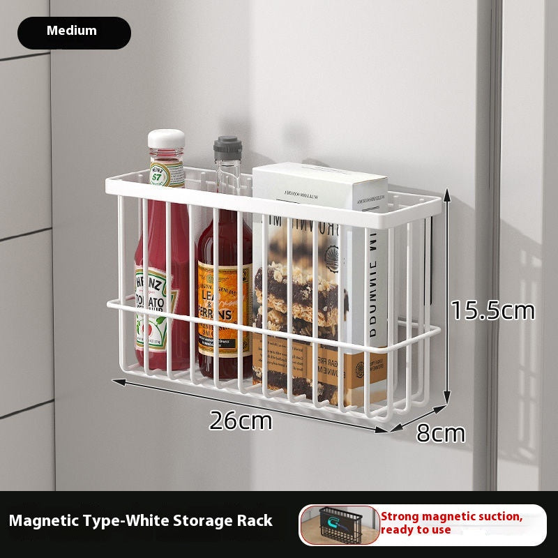 Kitchen Refrigerator Magnetic Storage Rack
