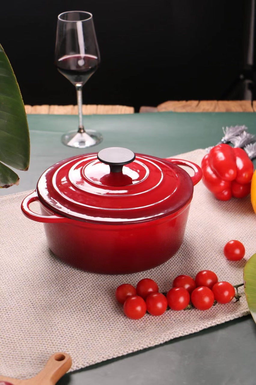 Enamel cast iron stew pot universal