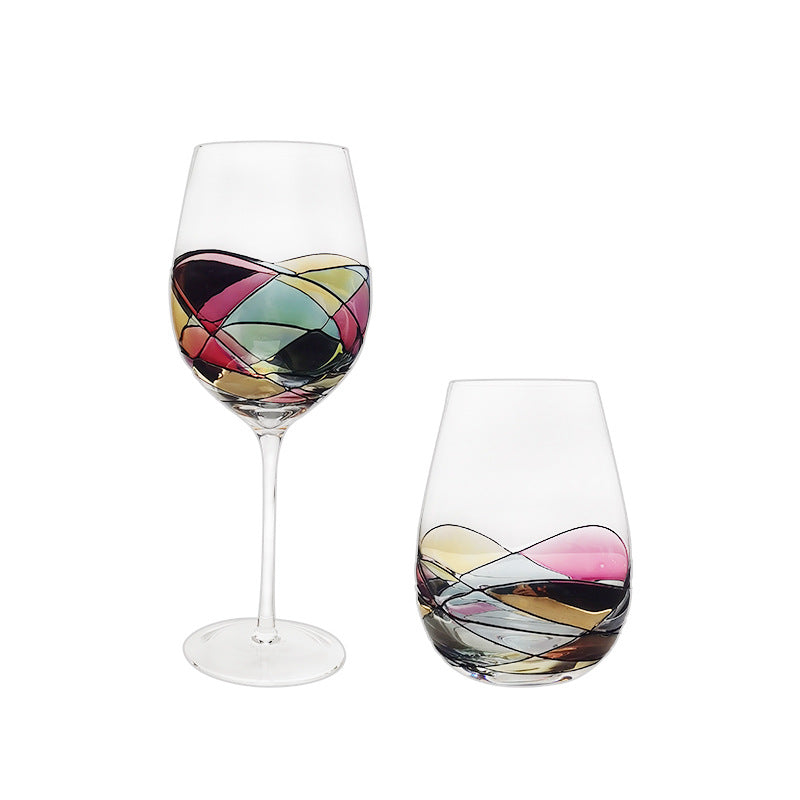 Crystal Color Red Wine Glass