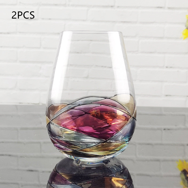 Crystal Color Red Wine Glass