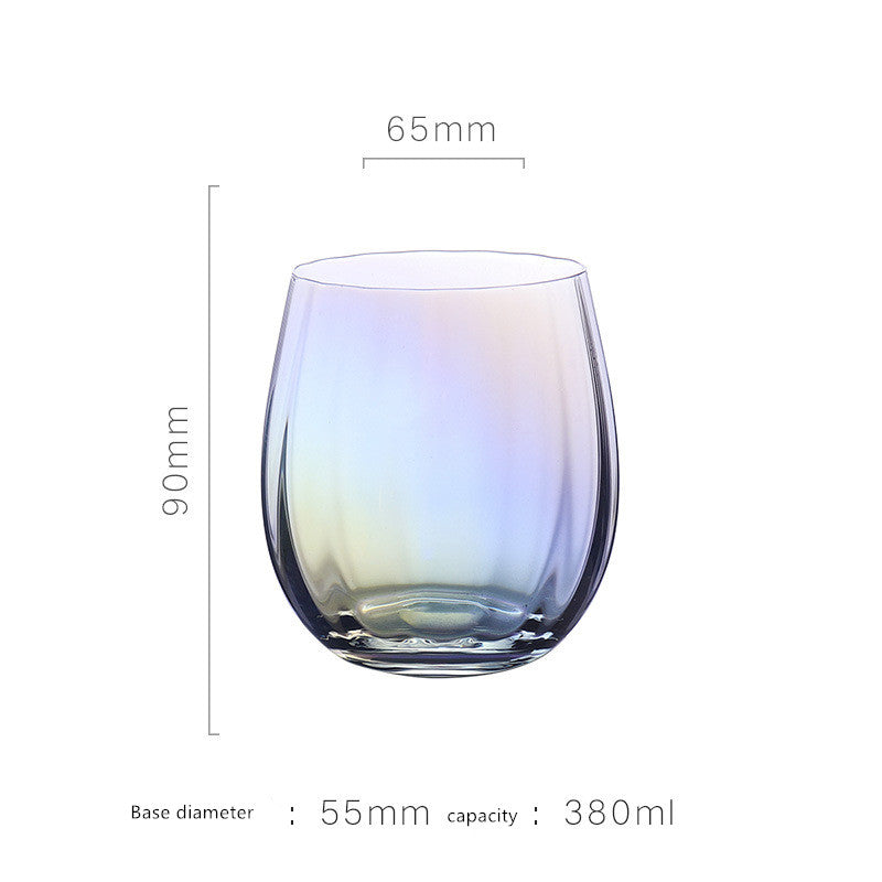 Colorful Light Luxury Electroplating Crystal Glass