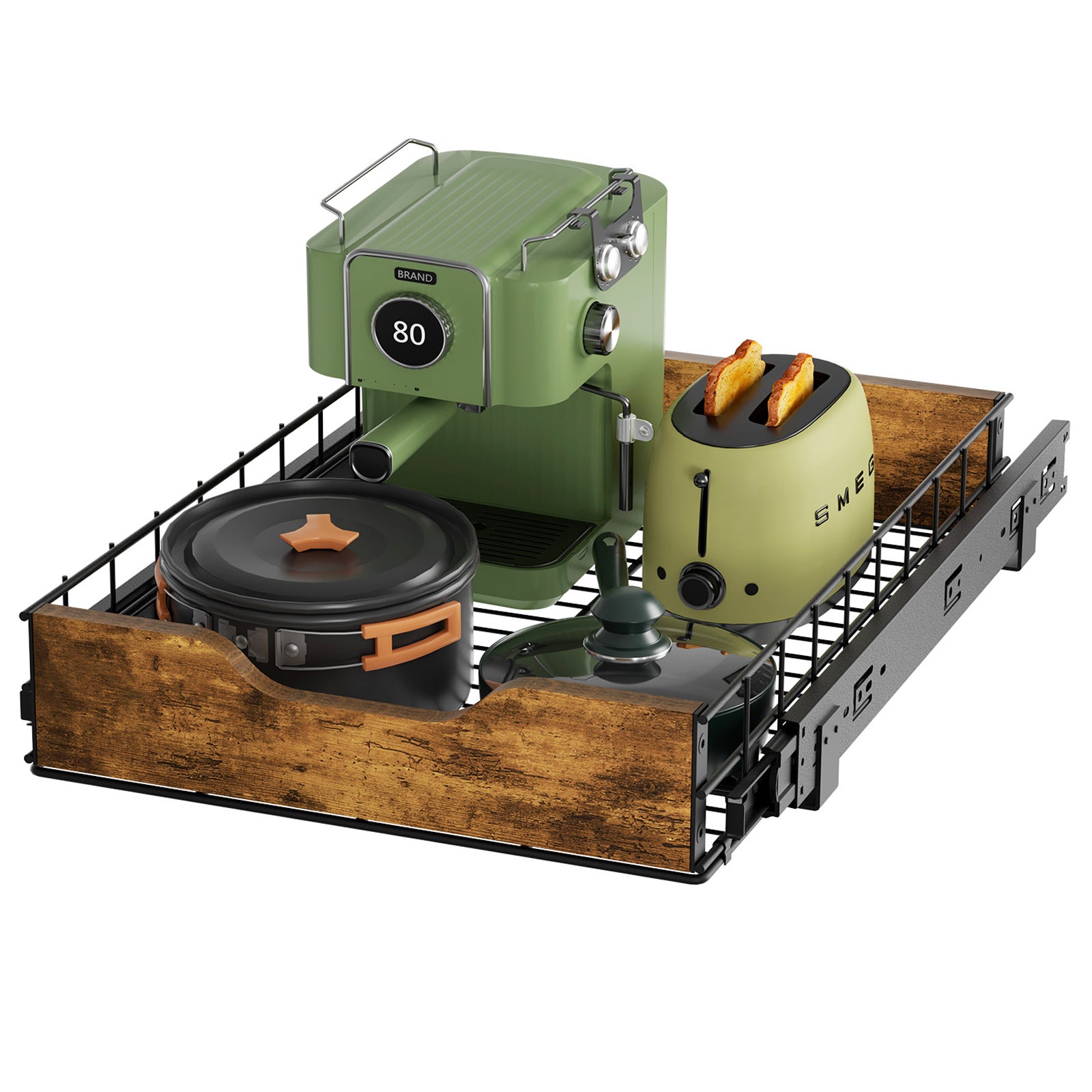 Household Storage Basket Drawer Kitchen Storage Rack