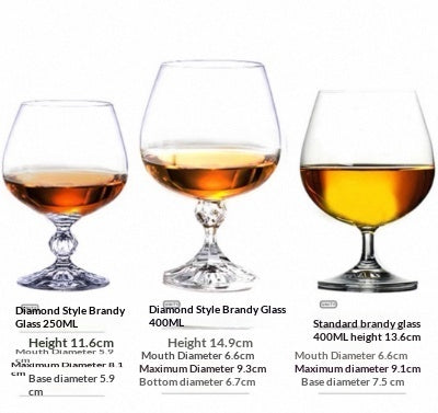 Elegant Red Wine Crystal Whiskey Glass