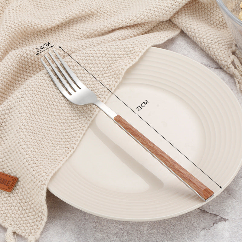 Stainless Steel Wooden Handle Cutlery Set