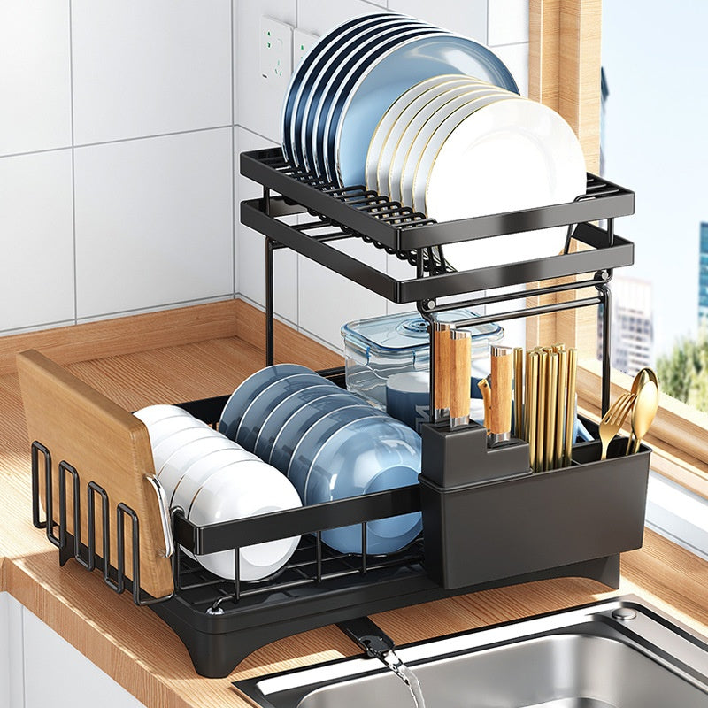 Kitchen Dish Draining Storage Rack