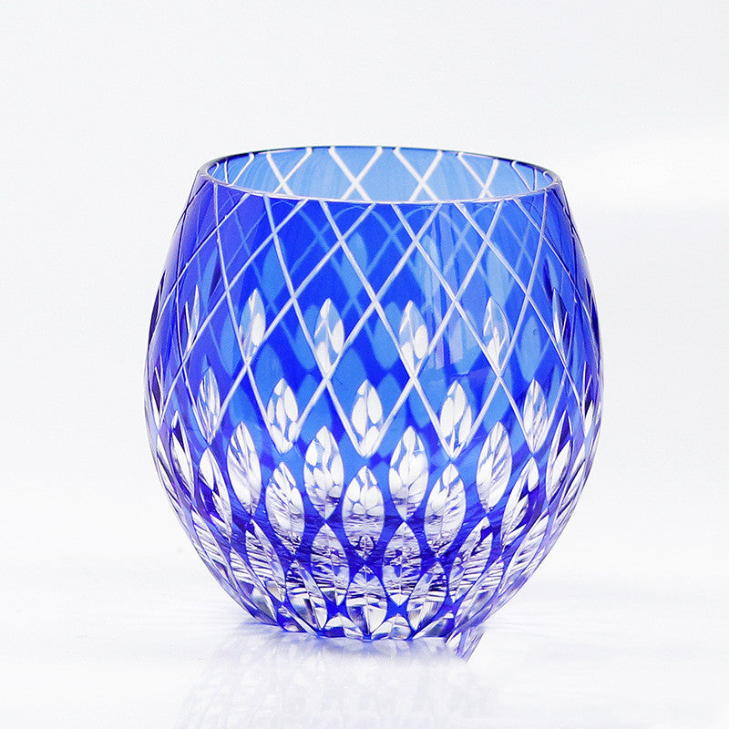 Crystal Whiskey Shot Glass Hand Carved