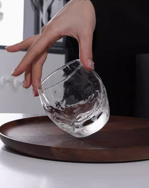 Crystal Hand Carved Whisky Glass