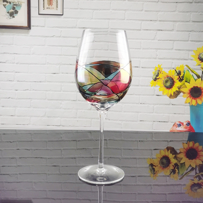 Crystal Color Red Wine Glass