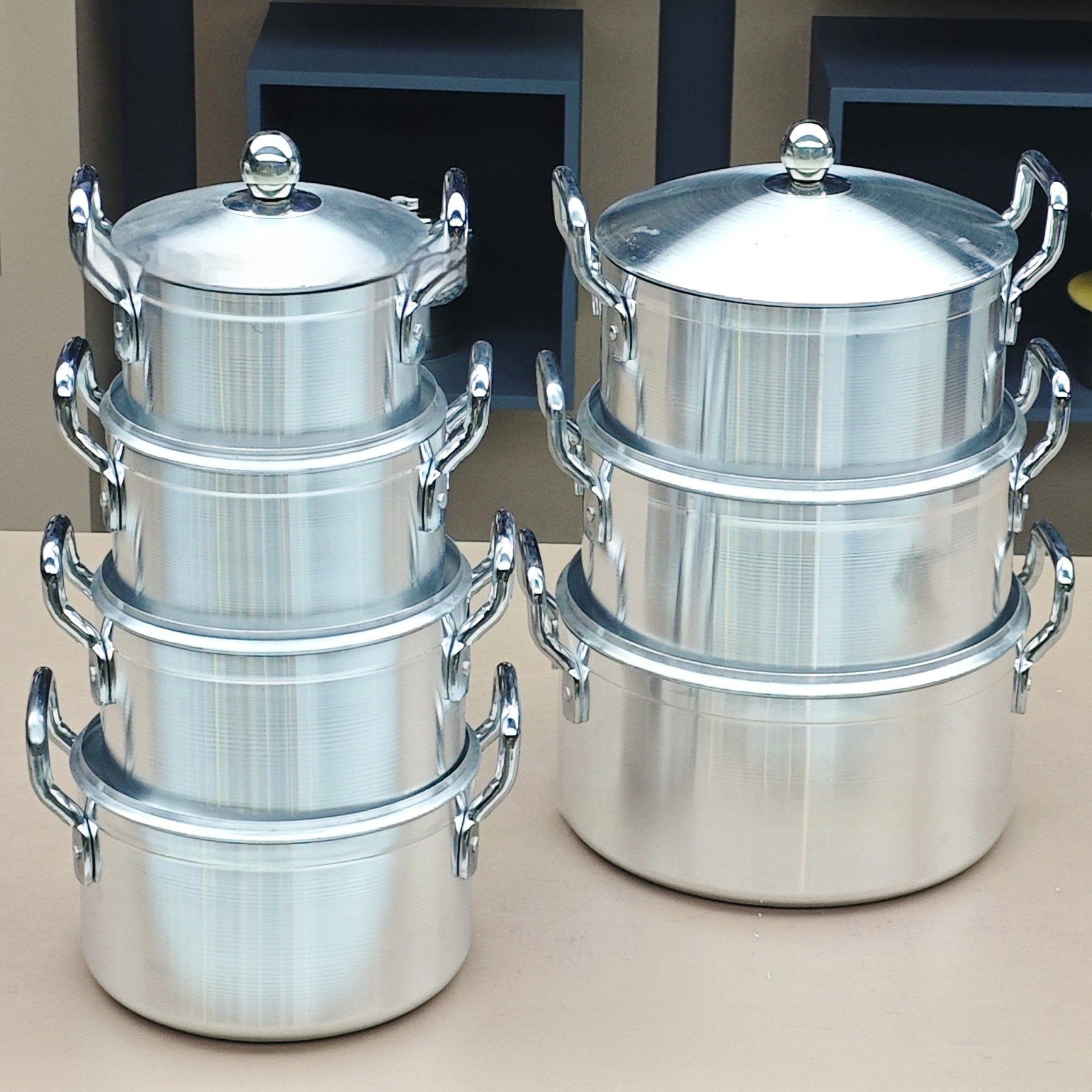 7-piece Kitchen Aluminum Pot Suit