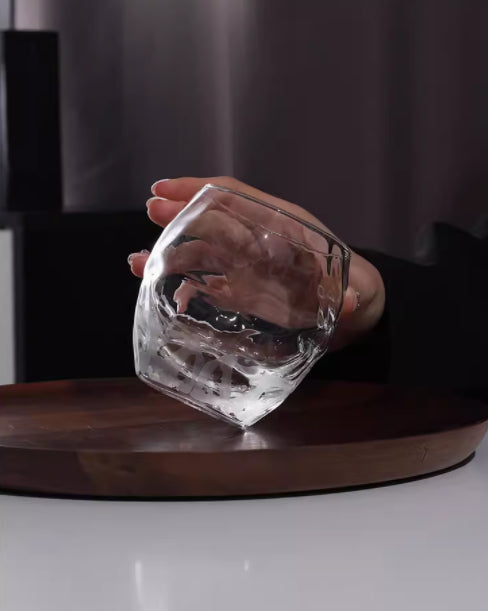 Crystal Hand Carved Whisky Glass