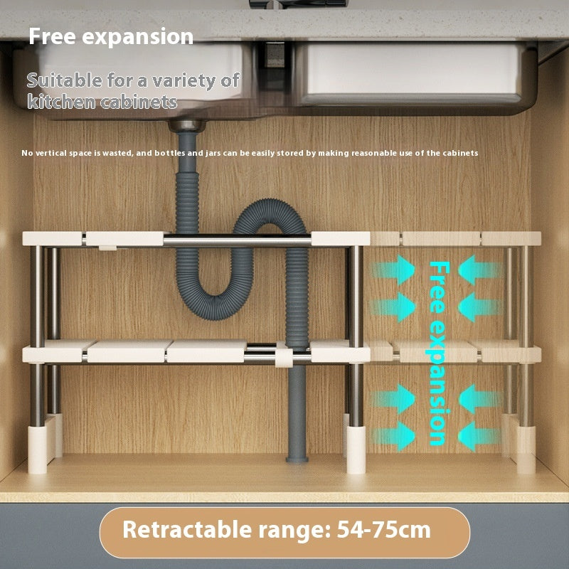 Kitchen Retractable Sink Storage Rack