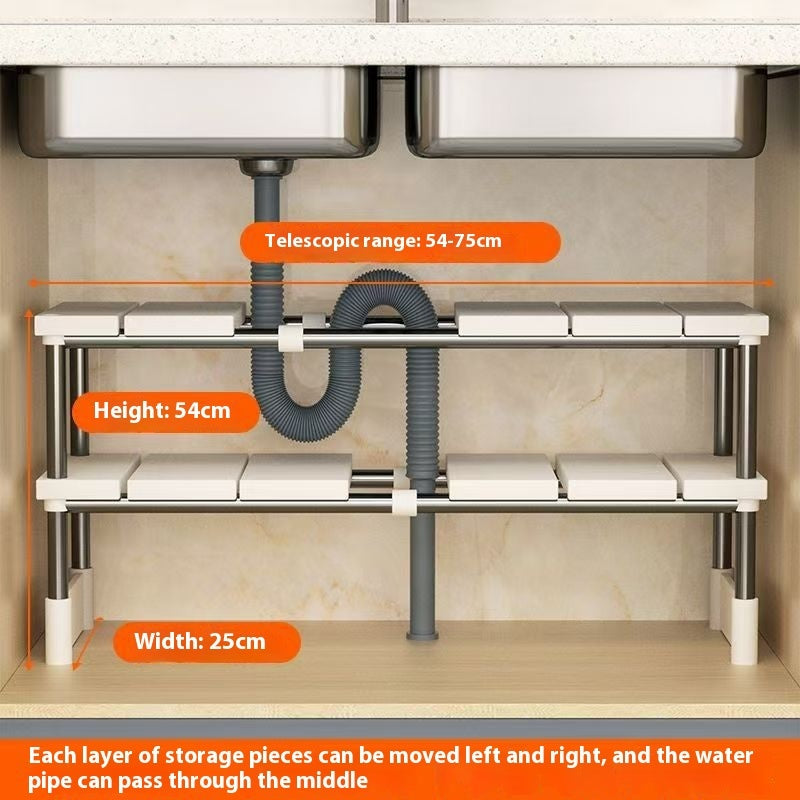 Kitchen Retractable Sink Storage Rack