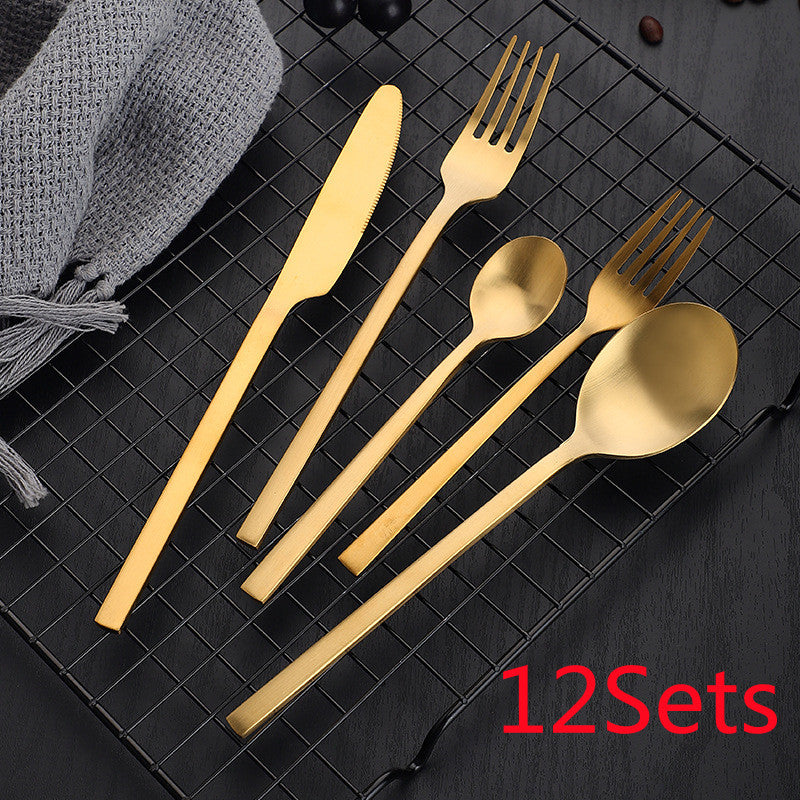 Stainless Steel Set Matte Cutlery Set