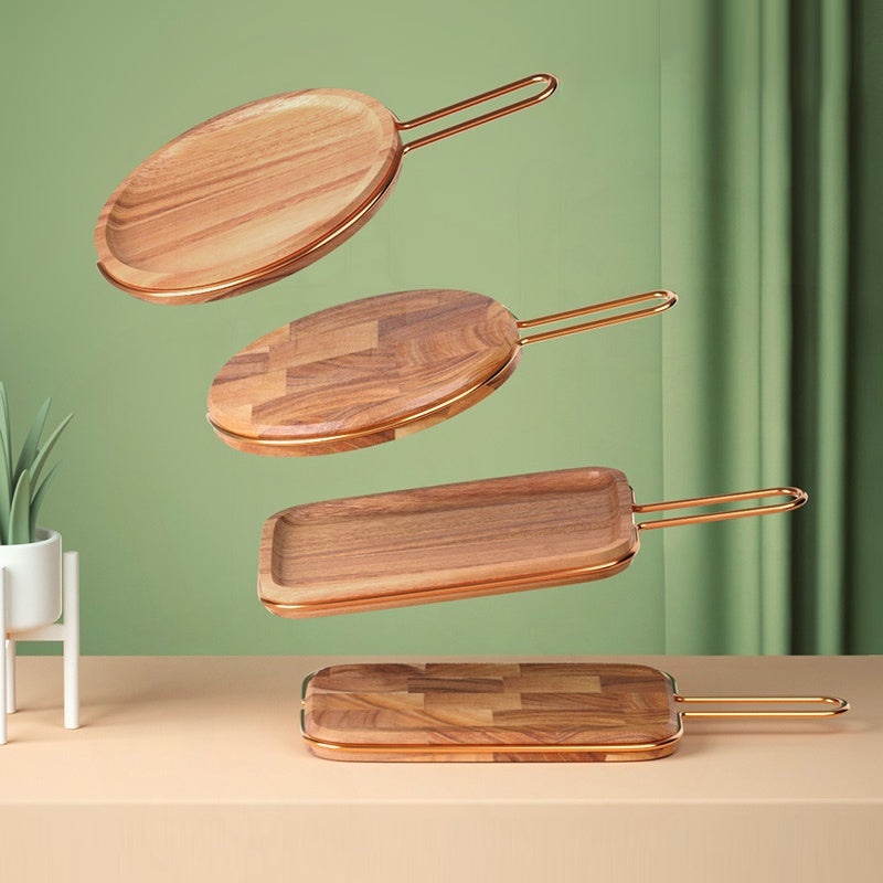 Solid wood steak cutting board