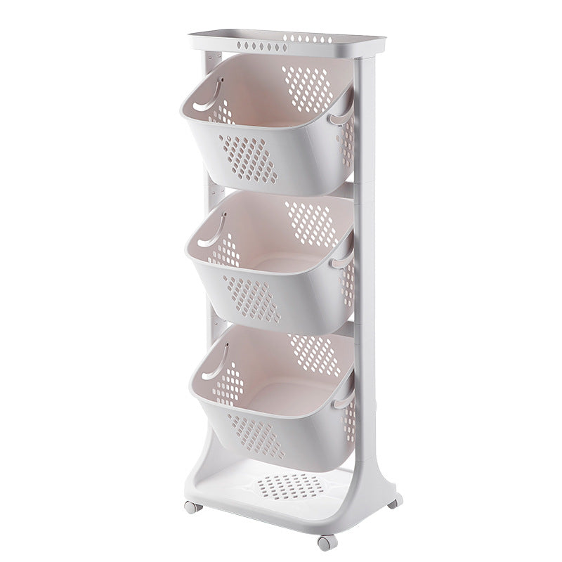 Kitchen Vegetable Storage Plastic Basket Storage Rack